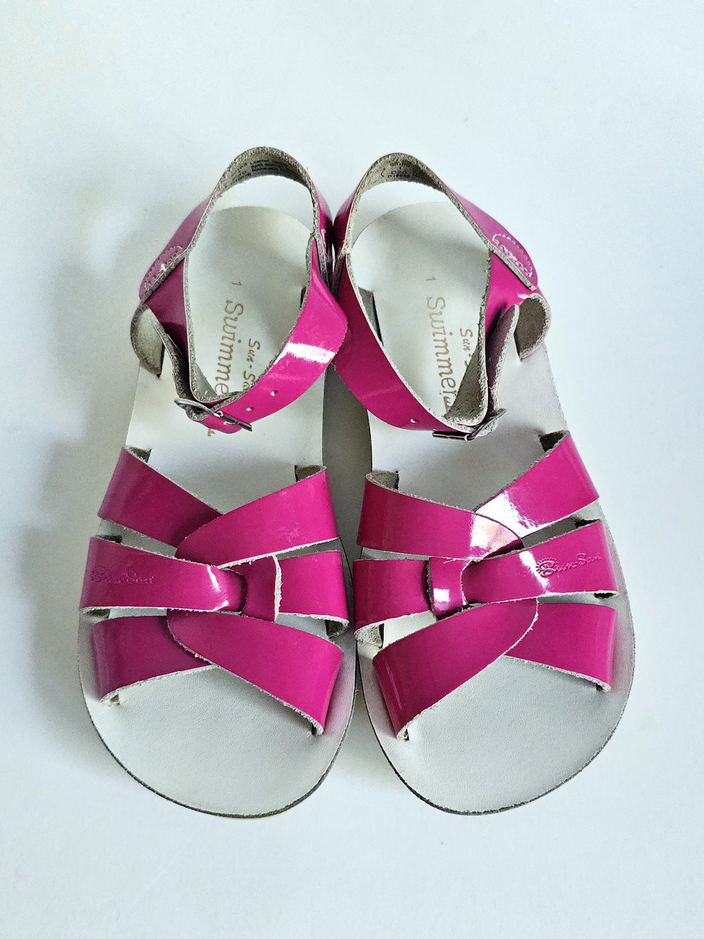 Salt Water Sandals by Hoy Kids Pink Leather Sandals